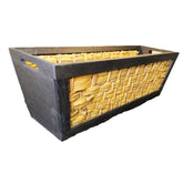 Large Wicker Basket With Black Trim